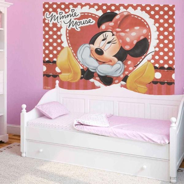 Painel Decorativo para Festa Infantil Minnie Disney, em TNT, Piffer - PT 1 UN