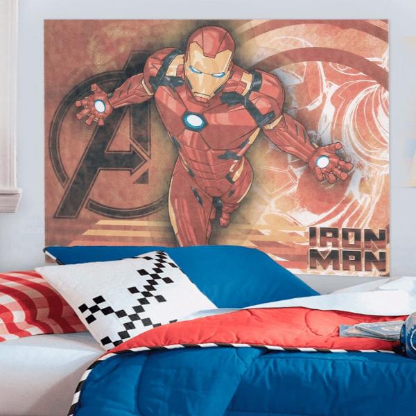 Painel Decorativo para Festa Infantil Vingadores Avengers Marvel Homem de Ferro, em TNT, Piffer - PT 1 UN