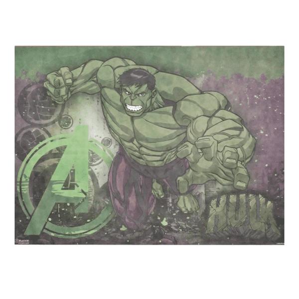 Painel Decorativo para Festa Infantil Vingadores Avengers Marvel Hulk, em TNT, Piffer - PT 1 UN