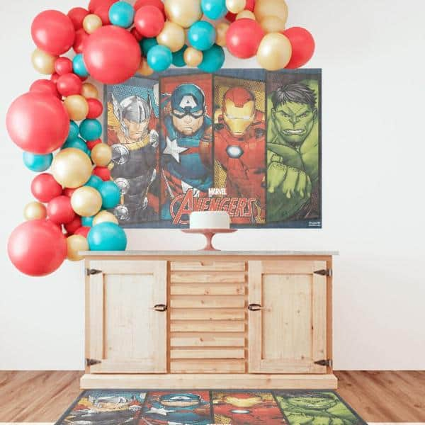 Painel Decorativo para Festa Infantil Vingadores Avengers Marvel, em TNT, Piffer - PT 1 UN