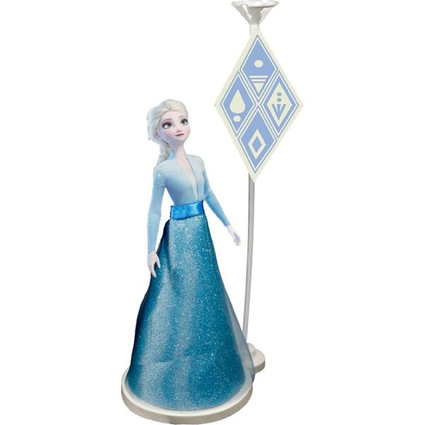 Suporte para Balão de Mesa Elsa, Frozen, Piffer - PT 1 UN