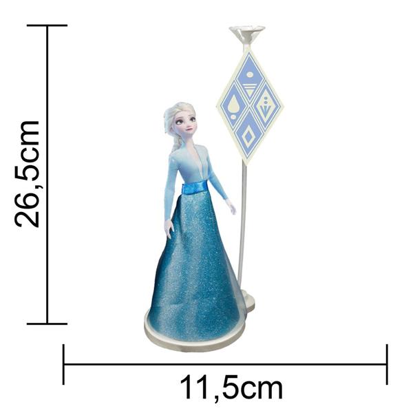 Suporte para Balão de Mesa Elsa, Frozen, Piffer - PT 1 UN