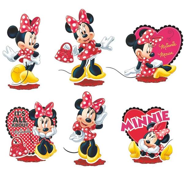 Decoração de Mesa Infantil Minnie Mouse, Piffer - PT 1 UN