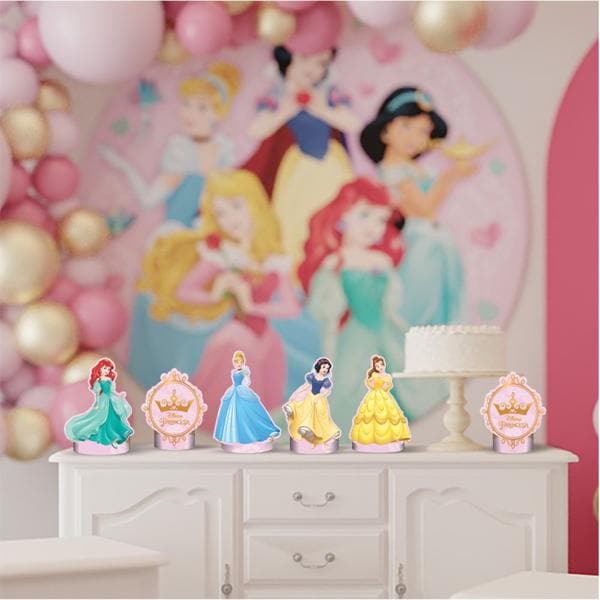 Decoração de Mesa Infantil Princesas Disney, Piffer - PT 1 UN