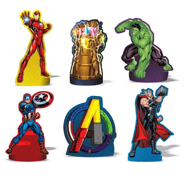 Decoração de Mesa Infantil Os Vingadores, Piffer - PT 1 UN