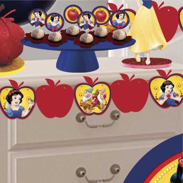 Faixa Decorativa de Aniversário Branca de Neve, Piffer - PT 1 UN