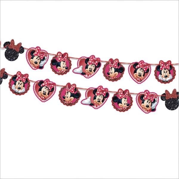 Faixa Decorativa de Aniversário Minnie Mouse, Piffer - PT 1 UN