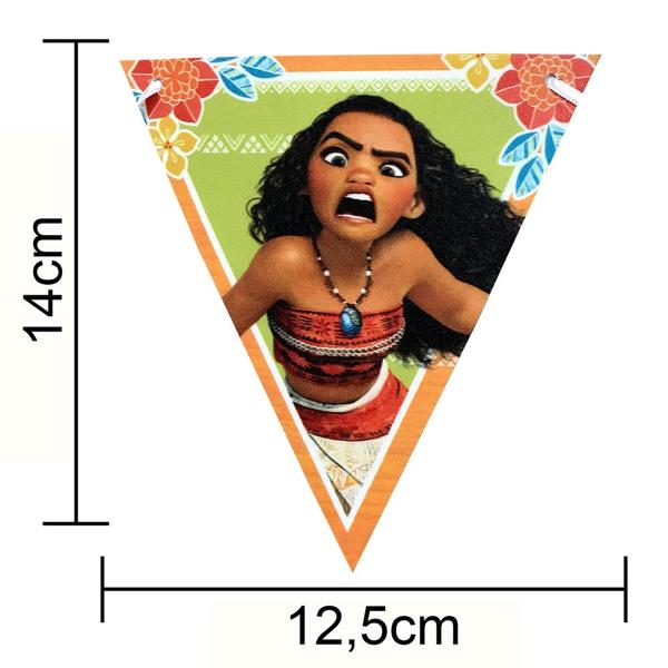 Faixa Decorativa de Aniversário Moana, Piffer - PT 1 UN