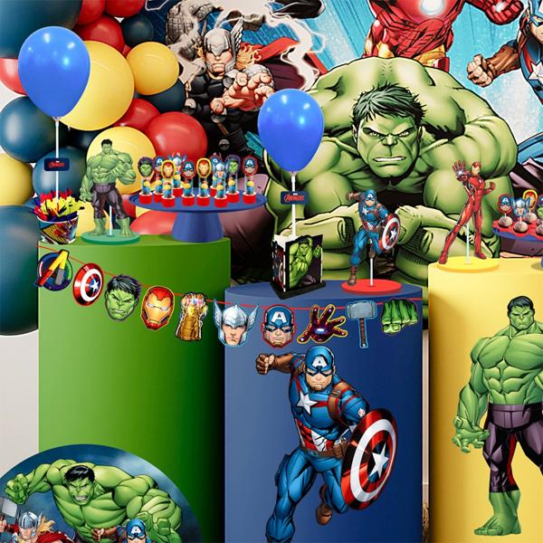 Faixa Decorativa de Aniversário Vingadores Avengers Marvel, Piffer - PT 1 UN