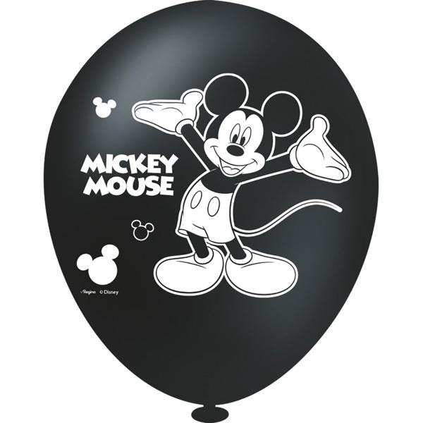 Balões de Aniversário, Mickey Mouse, Látex, 9", Regina Festas - PT 25 UN