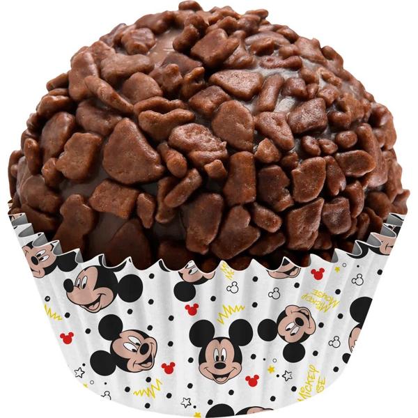 Forminha de Brigadeiro Mickey Mouse, número 5, Regina Festas - PT 100 UN