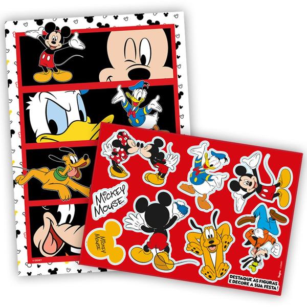 Kit Decorativo para Festa Mickey Disney, Regina Festas - PT 1 UN