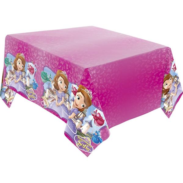 Toalha de Mesa Infantil Princesinha Sofia, 120cm x 200cm, Regina Festas - PT 1 UN