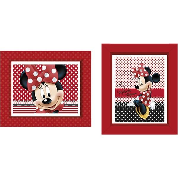 Quadro Decorativo Minnie Disney Vermelha, Regina Festas - PT 4 UN