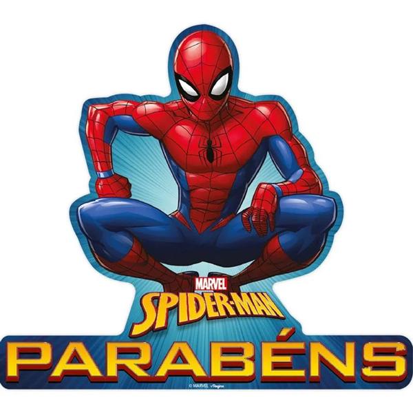 Topos de Bolo Infantil, Homem-Aranha, Regina Festas - PT 5 UN