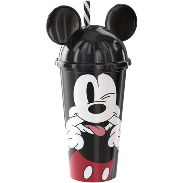 Copo com Orelha, Mickey Mouse, 500ml, Plasutil - PT 1 UN