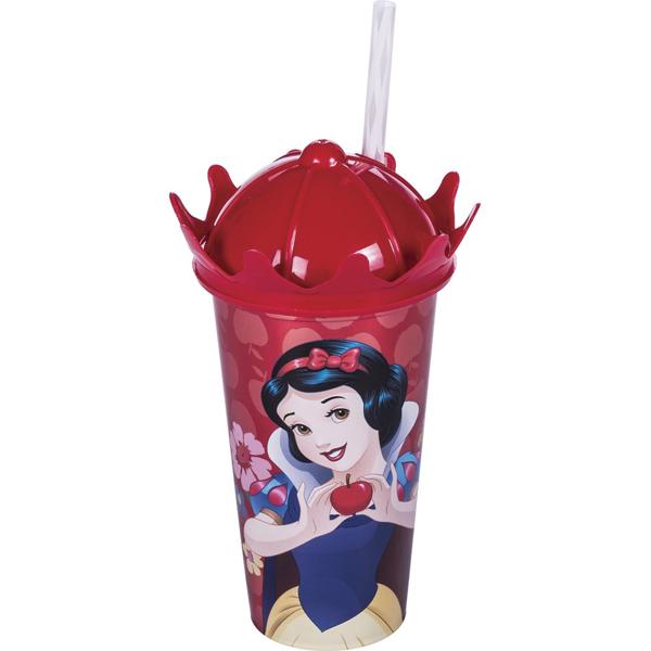 Copo Coroa, Branca de Neve, 500ml, Plasutil - PT 1 UN