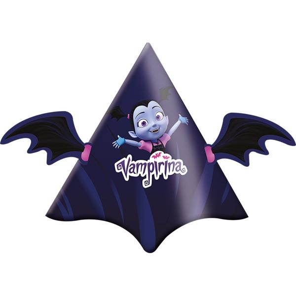 Chapéu de Aniversário, Vampirina, Festcolor - PT 8 UN