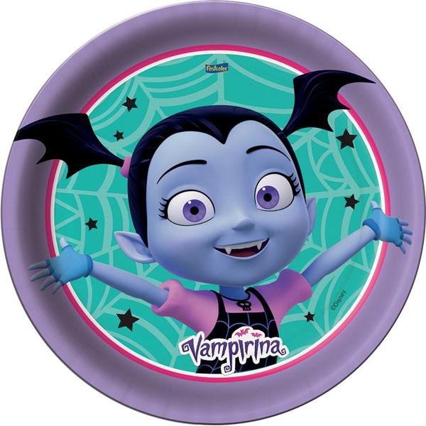 Prato para Festa Infantil Vampirina, Festcolor - PT 8 UN