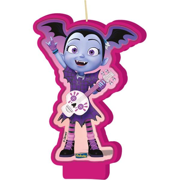 Vela de Aniversário Plana, Vampirina, Festcolor - PT 1 UN