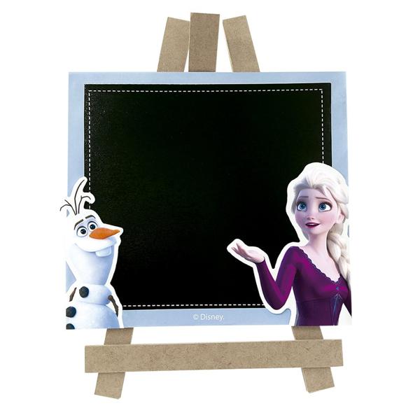 Mini Lousa Infantil Frozen, Quadrada, em MDF, Grinfest - PT 1 UN