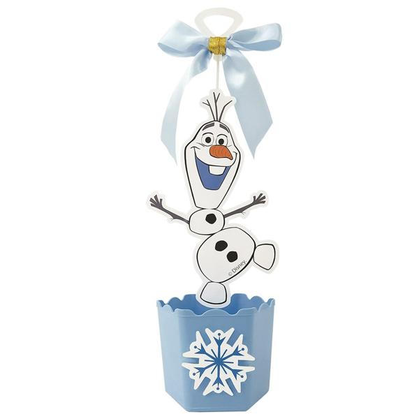 Cachepot para Festa Infantil, Frozen, Olaf, MDF, Grinfest - PT 1 UN