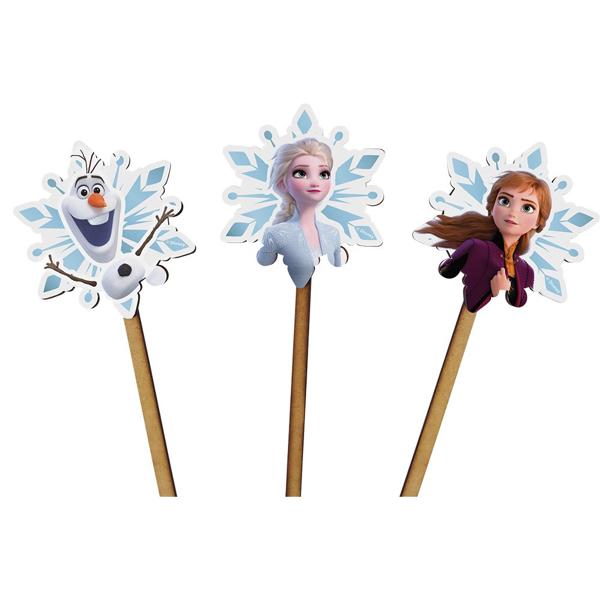 Palito Decorativo Frozen, em MDF, Grinfest - PT 3 UN