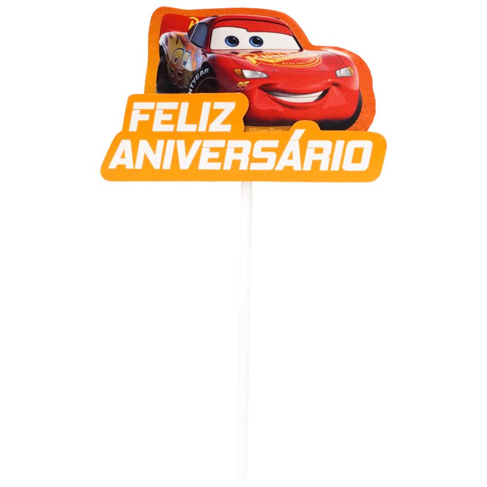 Topo De Bolo Carros Aniversário Cars Decoração