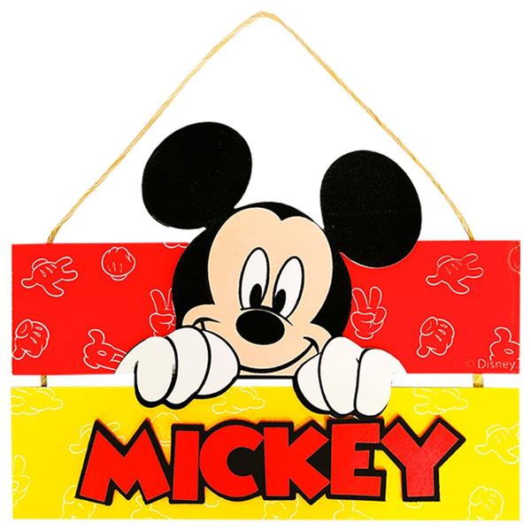 Placa de Aniversário Disney, Mickey Disney, em MDF, Grinfest - PT 1 UN