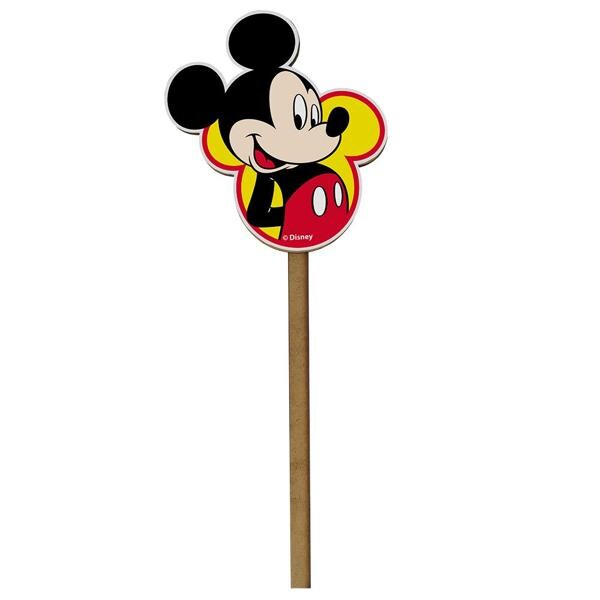 Palito Decorativo Mickey Disney, em MDF, Grinfest - PT 1 UN