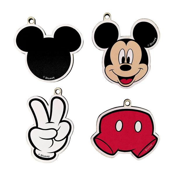 Kit Pingentes Infantil Mickey Disney Mouse, Grinfest - PT 4 UN