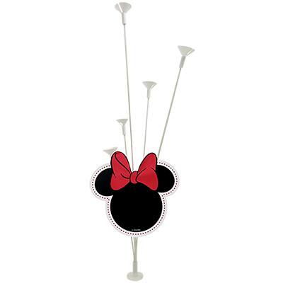 Suporte para Balão de Mesa Minnie Mouse, em MDF, Grinfest - PT 1 UN