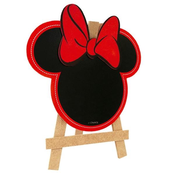 Mini Lousa Infantil Minnie Mouse, em MDF, Grinfest - PT 1 UN