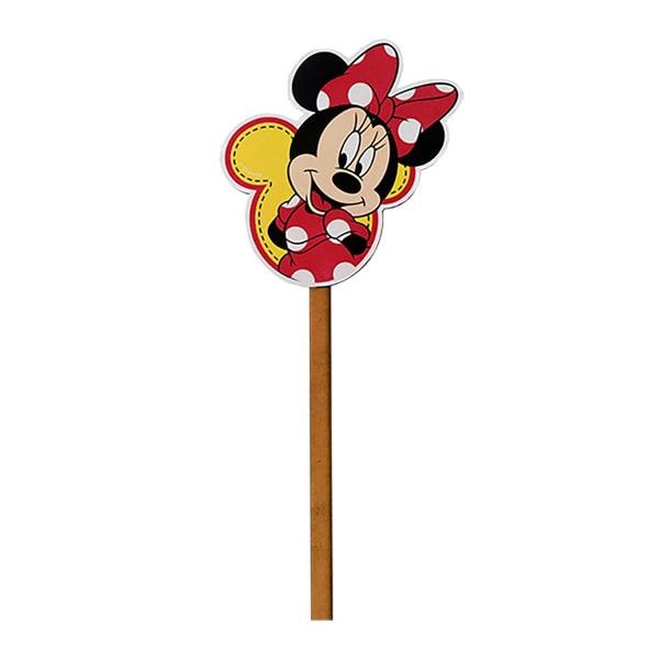 Palito Decorativo Minnie Disney, em MDF, Grinfest - PT 1 UN