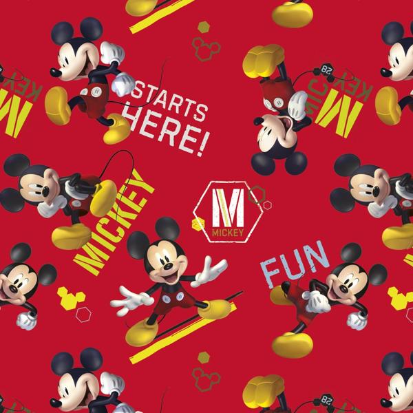 Saco de Presente Infantil Mickey Disney, Metalizado, 30 x 45cm, Cromus - PT 40 UN