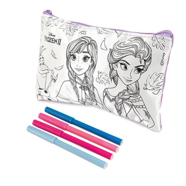 Bolsa para Colorir, Frozen, com 4 Canetas, Cromus - PT 4 UN