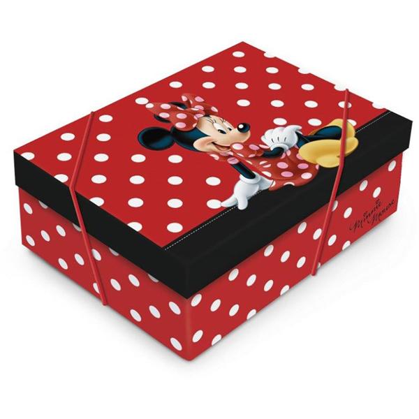 Caixa Kraft Retangular, Minnie Disney, com Tampa, Cromus - 1 UN