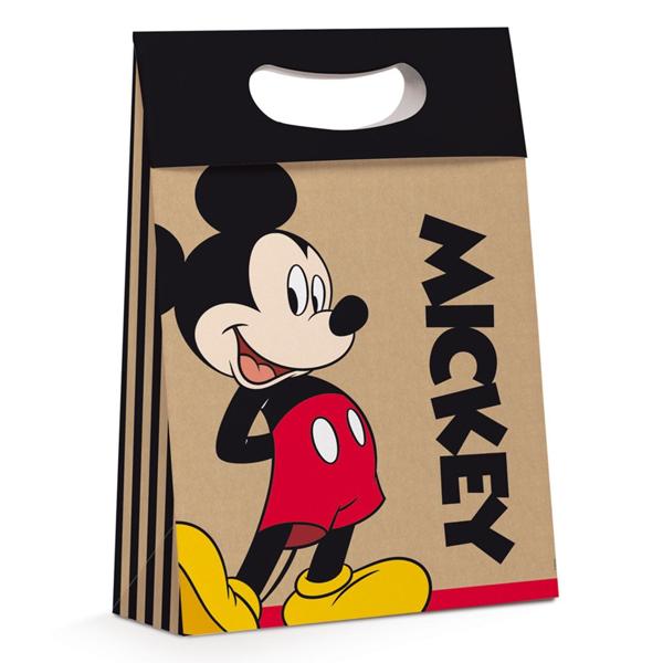 Embalagem de Presente Kraft, Disney, Mickey Mouse, Cromus - 1 UN