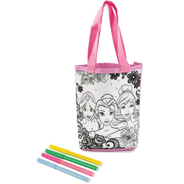 Bolsa para Colorir, Princesas Disney, com 4 Canetas, Cromus - PT 4 UN