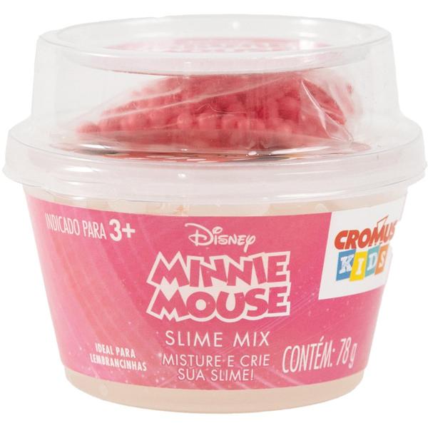 Slime Disney, Minnie Mouse, com Miçangas, Cromus - PT 4 UN