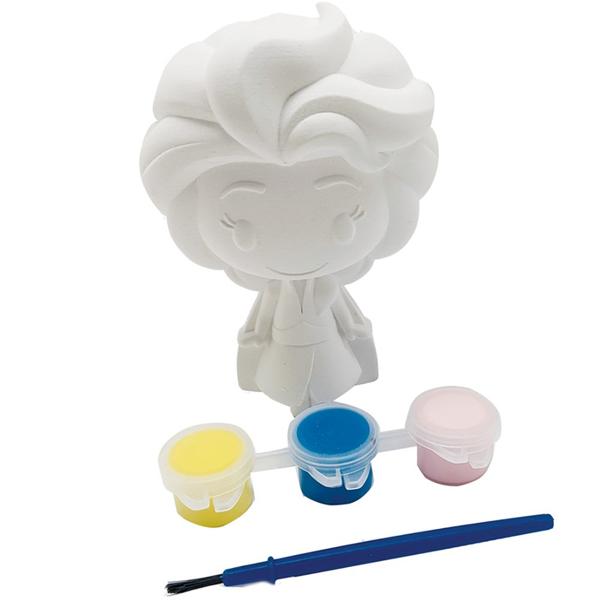 Kit Pintura em Gesso Disney, Elsa, Frozen, Cromus - PT 4 UN