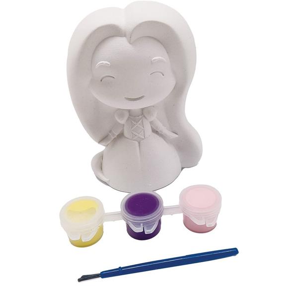 Kit Pintura em Gesso Disney, Rapunzel, Cromus - PT 4 UN