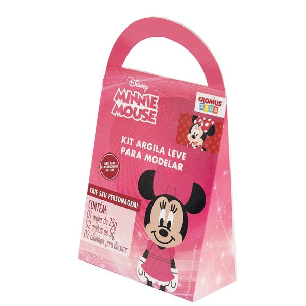 Argila de Modelar, Minnie Disney Rosa, Cromus - PT 4 UN