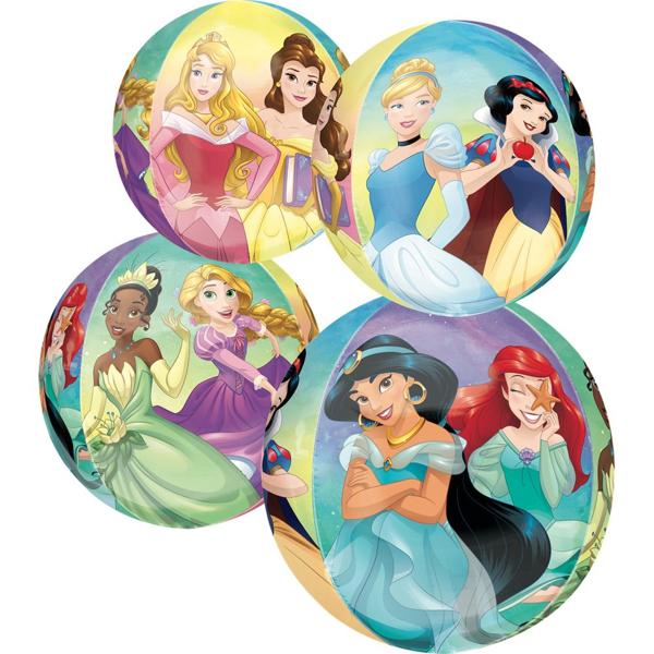 Balões de Aniversário, Princesas Disney, Metalizado, 16", Cromus - PT 1 UN