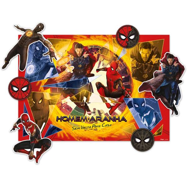 Kit Decorativo para Festa Homem-Aranha 3, Regina Festas - PT 1 UN