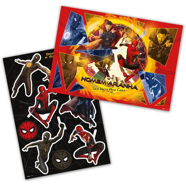 Kit Decorativo para Festa Homem Aranha Spiderman Marvel 3, Regina Festas - PT 1 UN