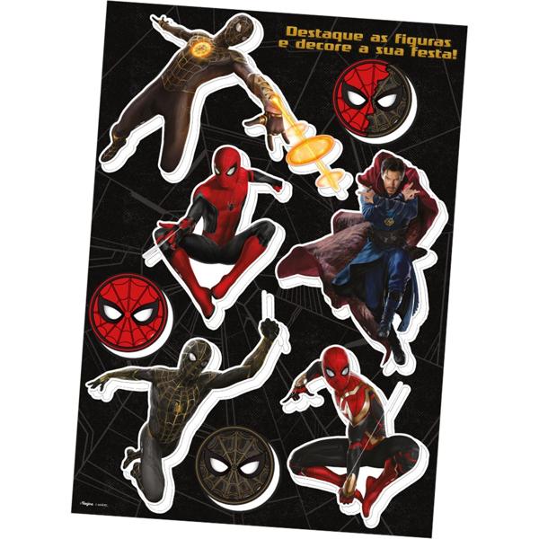 Kit Decorativo para Festa Homem Aranha Spiderman Marvel 3, Regina Festas - PT 1 UN