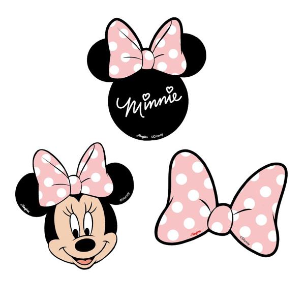 Palito Decorativo Minnie Mouse Rosa, Piffer - PT 8 UN