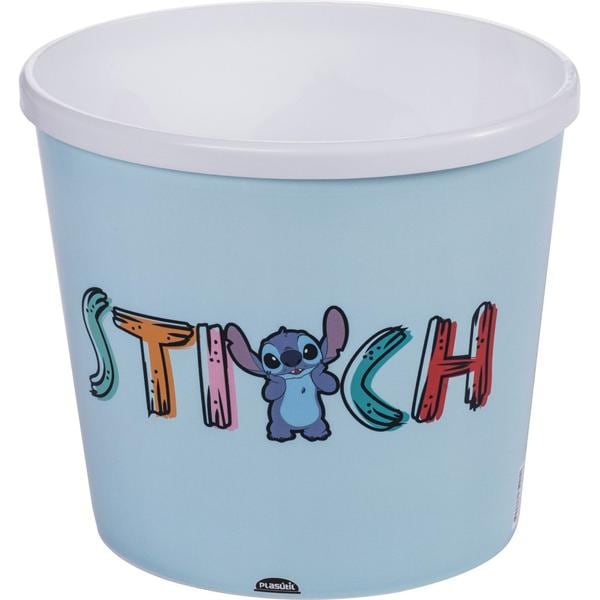 Balde para Pipoca, Stitch Disney, 1L, Plasutil - PT 1 UN