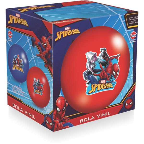 Bola de vinil, Spiderman, 531, Lider Brinquedos - CX 1 UN